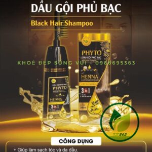 Dau goi phu bac phyto black hair shampoo